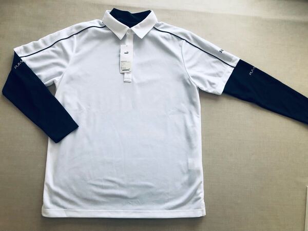 送料無料◆サンプル品◆プーマ ゴルフ SB バック プリント インナーセット ポロシャツ◆(L)◆633319-03◆PUMA GOLF・