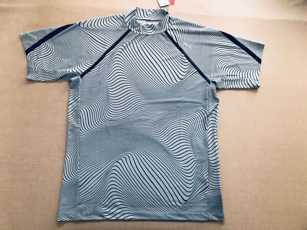 送料無料◆新品◆プーマ ゴルフ PF ストレッチ ムーステックカット AOP モックネック◆(XL)◆627607-02◆PUMA GOLF・半袖シャツ