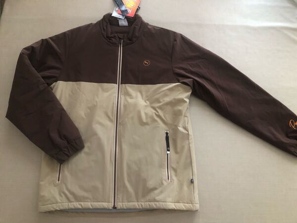 送料無料◆サンプル品◆PUMA GOLF ストレッチ タフタ カラー ブロック フルジップ ジャケット◆(L)◆630368-02◆ゴルフ 中綿ジャケット