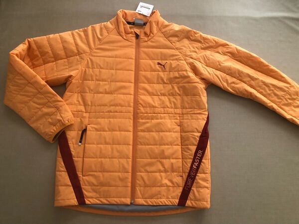 送料無料◆サンプル品◆プーマ ゴルフ PF ストレッチ テーパード ライン カット PA ジャケット◆(L)◆630364-03◆PUMA GOLF 中綿ジャケット
