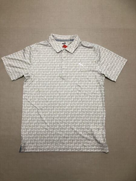 送料無料◆新品◆PUMA GOLF カート柄 半袖ポロシャツ◆(M)◆533168-01◆プーマ ゴルフ