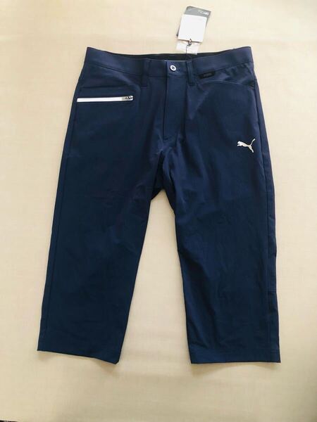 送料無料◆新品◆PUMA GOLF ストレッチ クロップドパンツ◆(M) w78cm◆930541-01 (ネイビー)◆プーマ ゴルフ