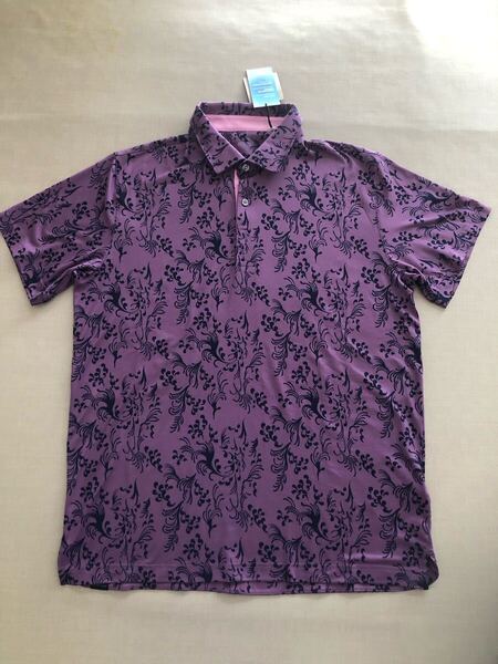 送料無料◆新品◆PUMA GOLF ボタニカル柄 半袖ポロシャツ◆(XL)◆626281-02◆プーマ ゴルフ