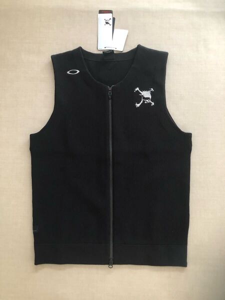 送料無料◆新品◆オークリー SKULL RUGGED SWEATER VEST ◆(M)◆FOA405743-02E◆OAKLEY スカル フルジップ ベスト