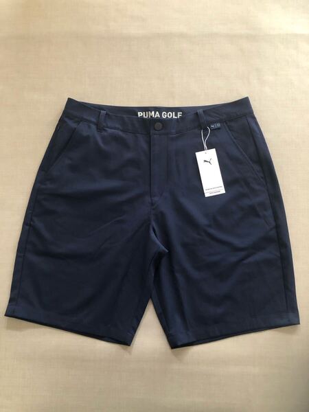 送料無料◆新品◆PUMA GOLF ショートパンツ◆(34) w86cm◆631238-01 (ネイビー)◆プーマ ゴルフ・ハーフパンツ