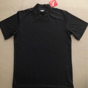 送料無料◆新品◆PUMA GOLF グラフィック ストライプ 半袖モックネックシャツ◆(M)◆622406-01◆プーマ ゴルフ
