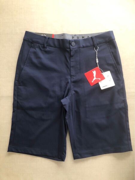 送料無料◆新品◆プーマ PUMA GOLF ハーフパンツ◆(S) w74cm◆531758-03 (ネイビー)◆PGW ジャックポット ショーツ