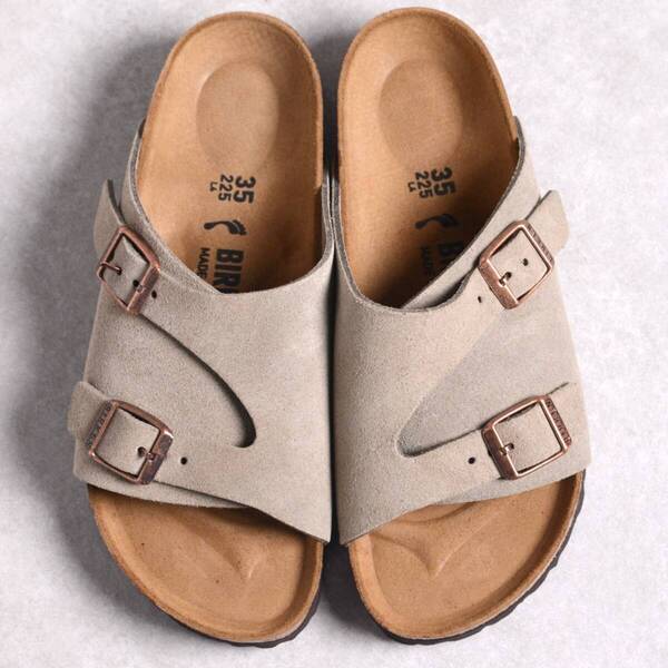 【size35 ナロー】【未使用品】ビルケンシュトック チューリッヒ トープ スエード レディース BIRKENSTOCK ZURICH
