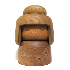 創作こけし 山中三平 作 / 全高約17cm 直径約12cm / 日本人形 こけし 置物