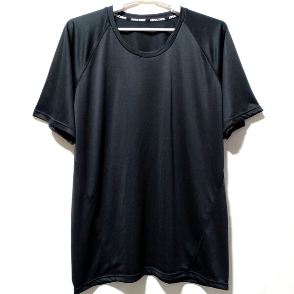 特価/未使用【サイズ=5L(4XL)】DRY MESH/ドライ メッシュ/吸汗速乾/メンズ/半袖/Tシャツ/アクティブウェア/胸囲=128~136cm/画像の色(墨黒)