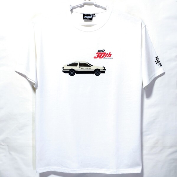 特価/未使用【サイズ=3L(2XL)】頭文字D/イニシャルディー/AE86/30th Anniversary/30周年記念/メンズ/半袖/Tシャツ/胸囲=106~114cm/white