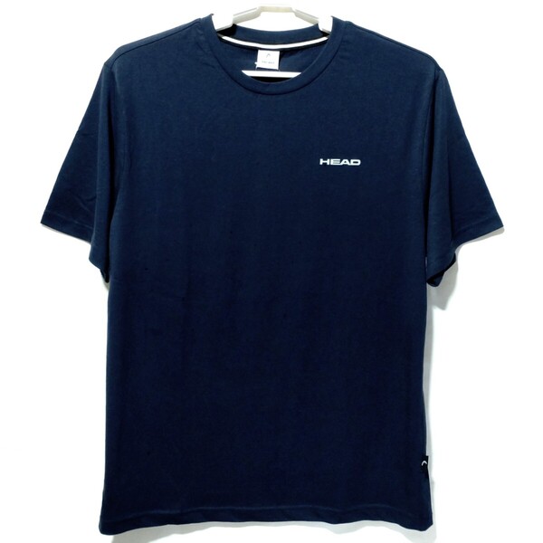 特価/未使用【サイズ=LL(XL)】HEAD/ヘッド/抗菌防臭/メンズ/半袖/Tシャツ/胸囲=104~112cm/navy