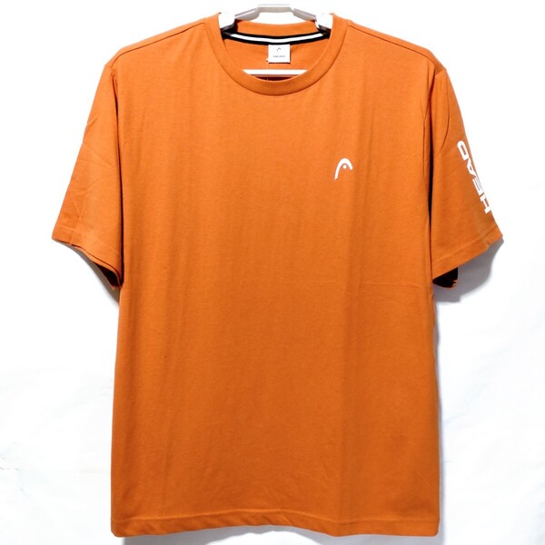 特価/未使用【サイズ=LL(XL)】HEAD/ヘッド/抗菌防臭/メンズ/半袖/Tシャツ/胸囲=104~112cm/orange