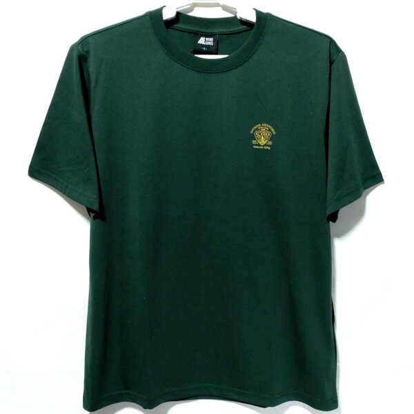 特価/未使用【サイズ=L】アメカジ/胸英字ワンポイント/メンズ/半袖/Tシャツ/胸囲=96~104cm/green