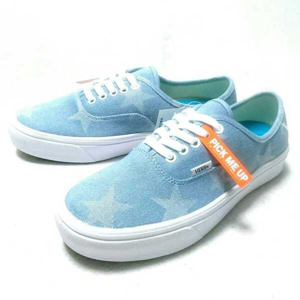 特価/未使用【US9=27.0cm】VANS/V44CNV STAR/AUTHENTIC/バンズ/オーセンテック/メンズ/ローカット/スニーカー/sax.blue×star②