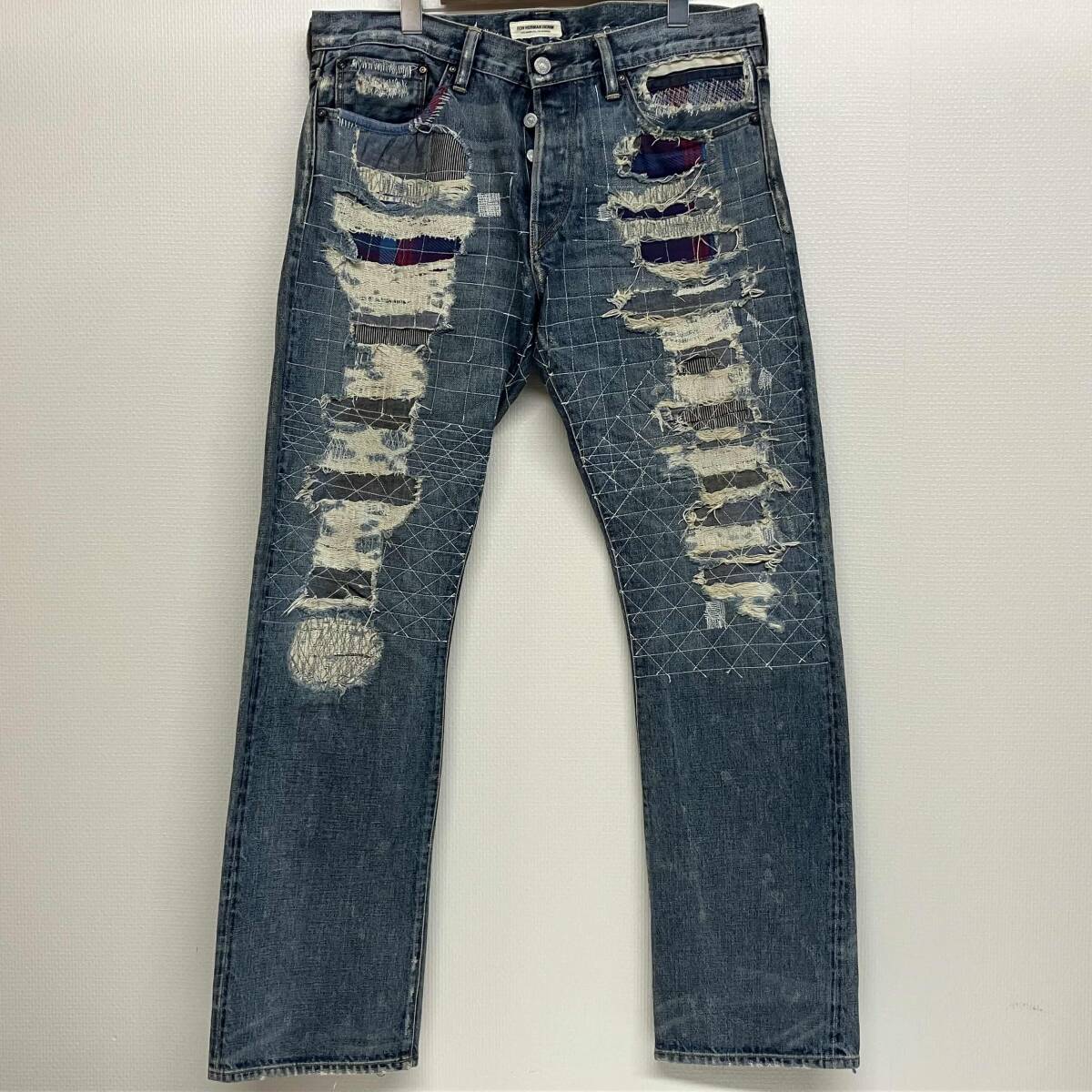 Yahoo!オークション -「ダメージ加工ジーンズ」(ロンハーマン