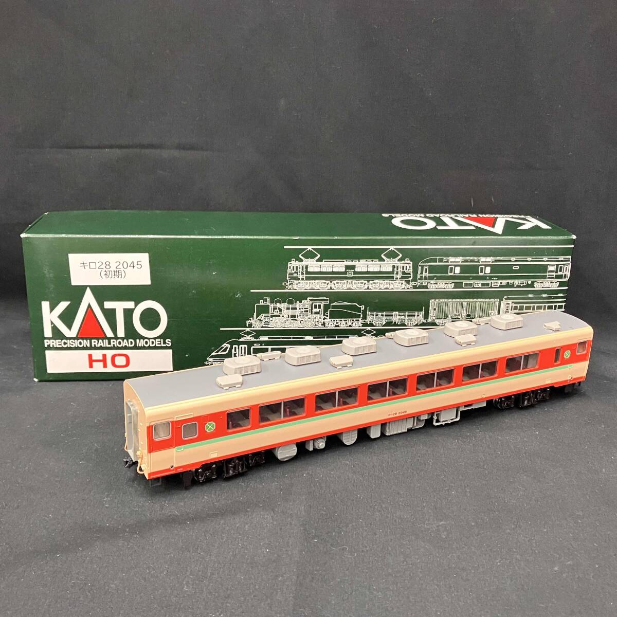 KATO キロ28 HO 1-602 ディーゼル急行グリーン車 Yahoo!オークション -「katoキロ28」(HOゲージ) (鉄道模型)の