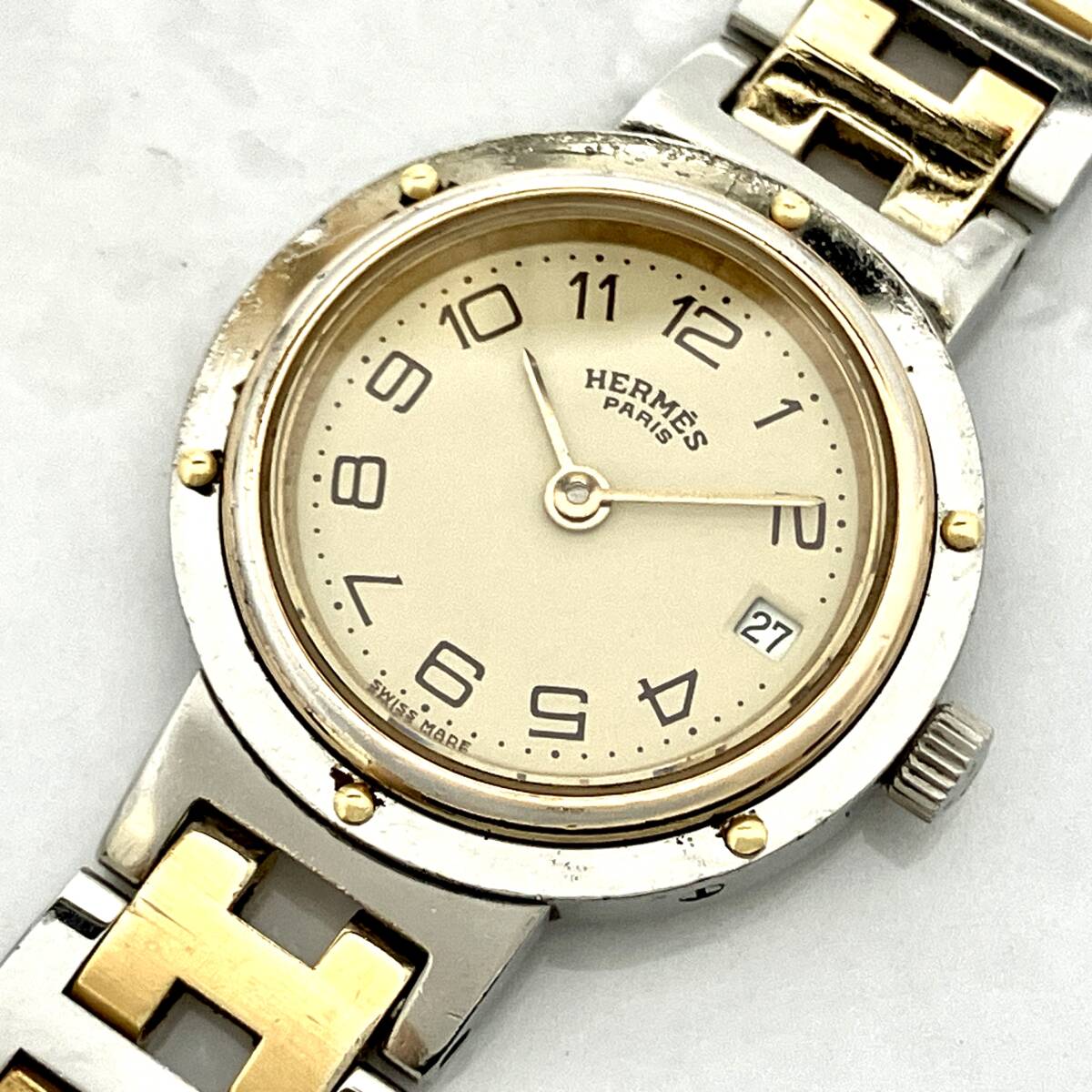 【ジャンク品】エルメス クリッパー 時計 Yahoo!オークション -「ジャンク」(クリッパー) (エルメス)の