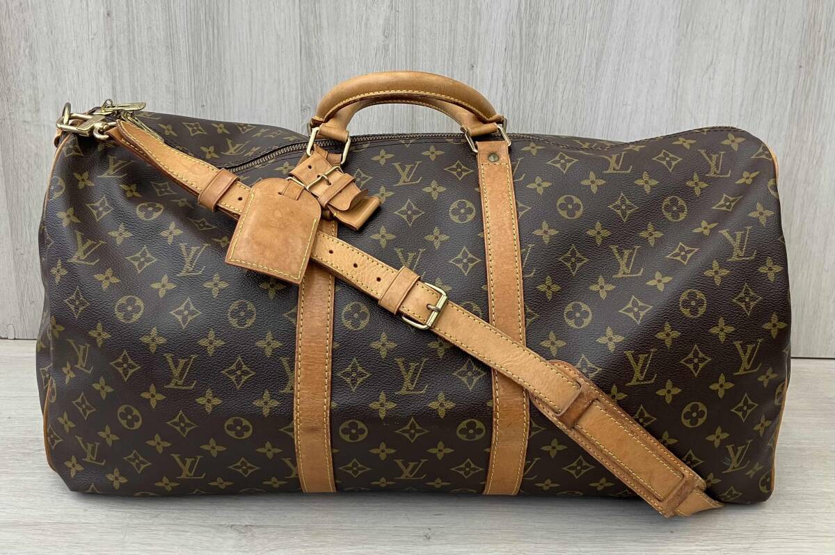 良品 キーポル55 バンドリエール ボストンバッグ モノグラム 大容量 2way キーポル・バンドリエール55 〜機内持ち込み可 ボストンバッグ