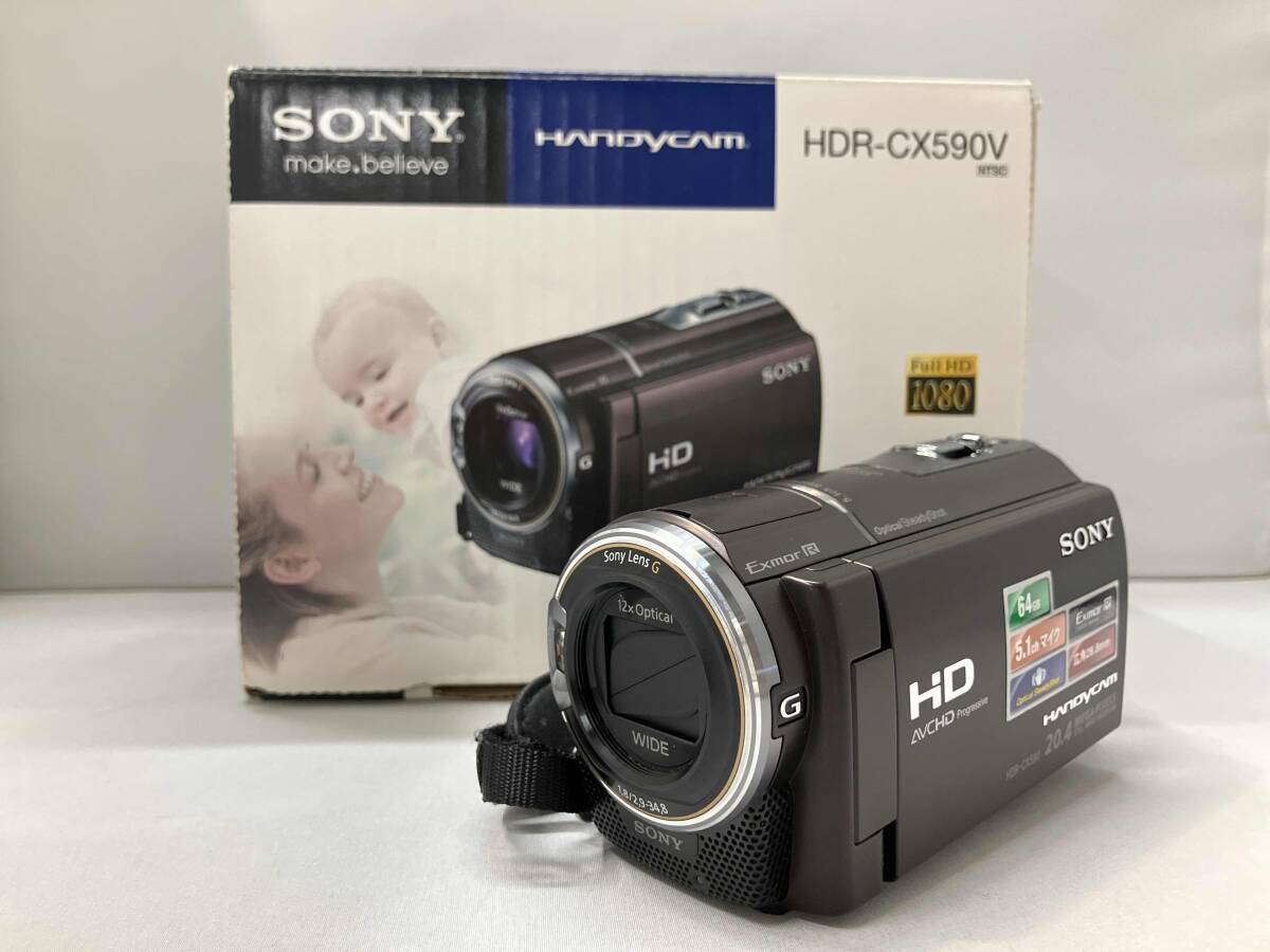 Amazon | SONY HDビデオカメラ Handycam HDR-CX590V ボルドー