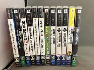 【PSP まとめ売り12本】無双OROCHI/SDガンダム ジージェネレーション ワールド/ゴッドイーター2/みんなのGOLFポータブル2 他