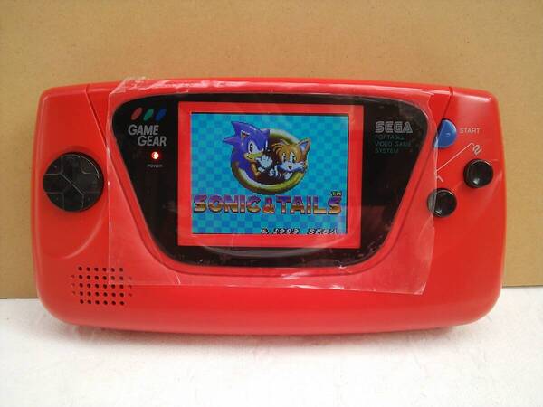 (管ZGG066)ゲームギア本体(IPS液晶化、USB TYPE-C給電化、本体コンデンサ交換済)+ソフト3本