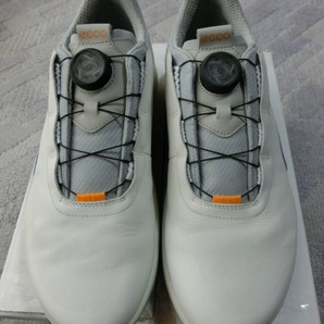 エコーECCO BIOM HYBRID 4 BOA ゴルフシューズ(ホワイトレトロブルー,42(JP26.5),108504 55569,ゴアテックス)