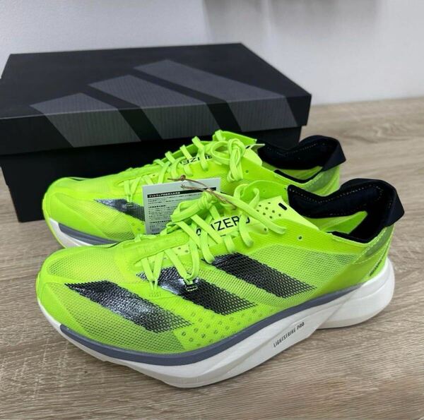 26.0cm 新品未使用 adidas Adizero Adios Pro 3 アディゼロ アディオスプロ ランニング レーシング 厚底 レース 陸上 マラソン 正規品