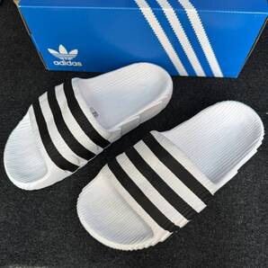 26.5cm 新品未使用 adidas Originals ADILETTE 22 アディダス アディレッタ サンダル スリッポン シューズ ビーチ 夏 3ストライプ 正規品