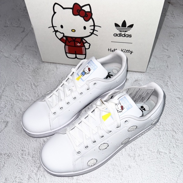 新品未使用 adidas 25.0cm STAN SMITH アディダス スタンスミス ハローキティ スニーカー シューズ コラボ レザー ホワイト 箱有り 正規品