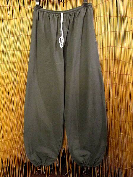 【SALE】③新品*男女兼用*ねずみ色*コットン素材*すっきり*アラジンパンツ