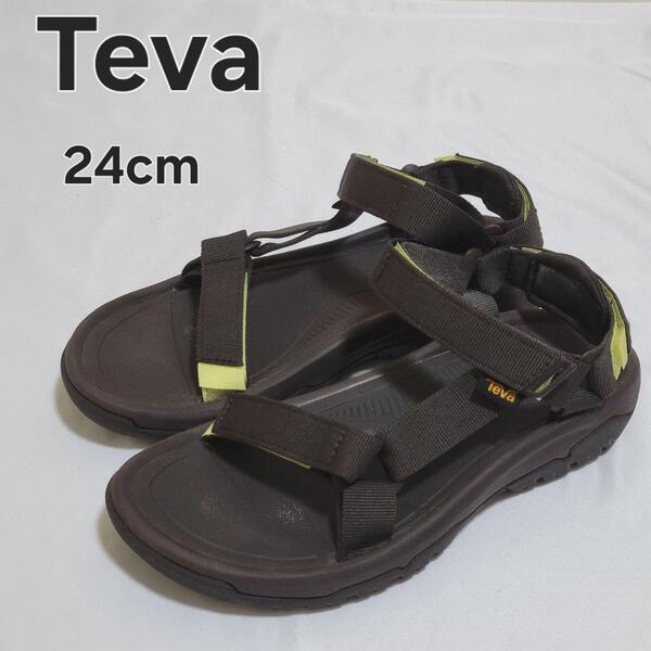 Teva テバ ハリケーン XLT2 サンダル 24cm ダークブラウン