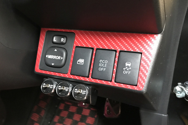 コペン LA400K用 ミラースイッチパネルシート