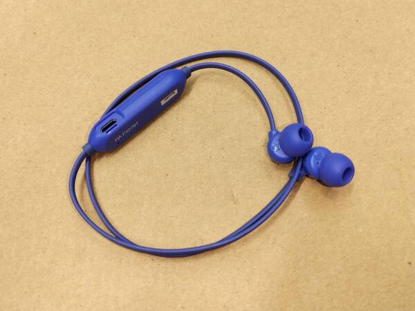 NH2411 JVCケンウッド Bluetooth ワイヤレス イヤホン HA-FX27BT ブルー