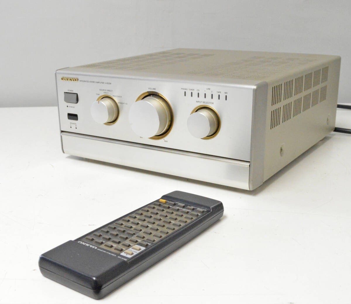 ⭐美品 ONKYO オンキョー A-922M アンプ 高音質 リモコン 取説付 Yahoo!オークション -「a-922m リモコン」の落札相場・落札価格