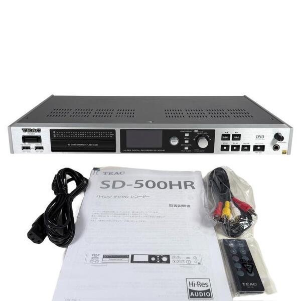 ◆優良中古品・新品リモコン付属・録音動作確認済◆TEAC ハイレゾ・マスターレコーダー SD-500HR
