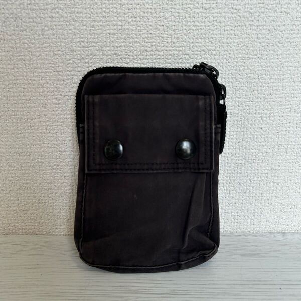 PORTER ポーター 吉田カバン VENTILE メンズ レディース ポーチ 小物入れ 綿 コットン 100% 撥水性 黒色 ブラック グレー 日本製 ブランド