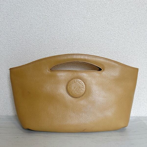 希少 80s GIVENCHY Like ジバンシー ジバンシィ レディース ハンドバッグ トートバッグ 本革 レザー ベージュ ヴィンテージ 高級 ブランド