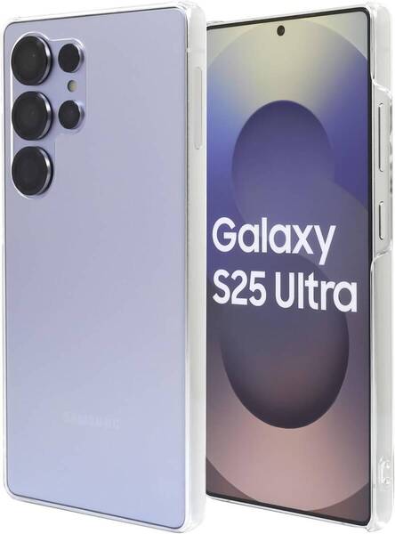 【ケース&ガラスフィルムセット③】Galaxy S25 Ultra ケース ポリカーボネート クリア + 保護ガラス×2 カメラ保護×2枚 ガイド枠付き