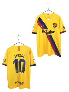 古着 NIKE FCバルセロナ No10 MESSI メッシ サッカー フットボール ゲーム Tシャツ L 古着