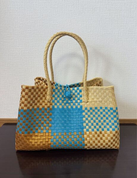 プラカゴ メルカド 大容量 トートバッグ ハンドメイド パサールバッグ かごバッグ XLサイズ