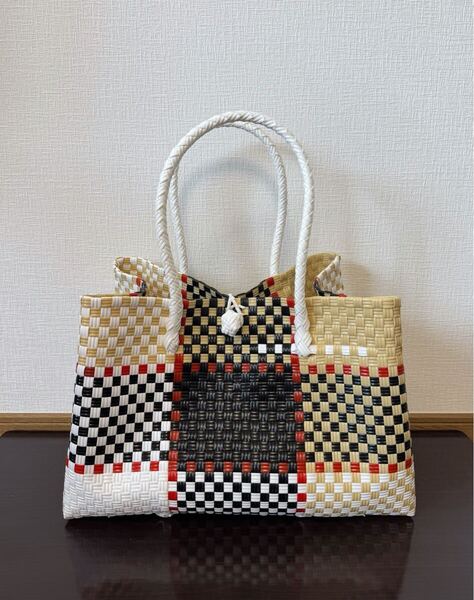 プラカゴ メルカド 大容量 トートバッグ ハンドメイド パサールバッグ かごバッグ XLサイズ
