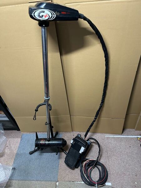 モーターガイド F43V 12V 42インチ 43ポンド 無段変速 エレキ レンタルボート フットコン フットエレキ 配線延長 ケーブル交換済み