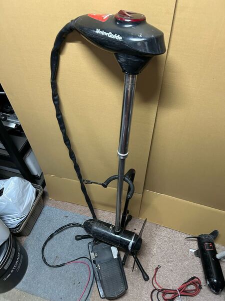 送料込 モーターガイド FW54V 12V 36インチ 54ポンド 無段変速 エレキ レンタルボート フットコン フットエレキ ジャンク