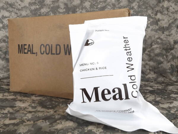 レア!米軍官寒冷地用 MRE コールドウェザーレーション RCW MCW 2021年12月検 MENU-5 WORNICK社 Meal Cold Weather