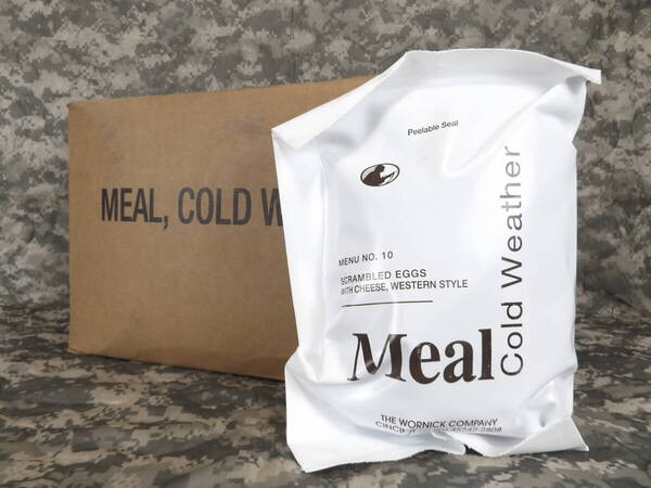 レア!米軍官寒冷地用 MRE コールドウェザーレーション RCW MCW 箱だし! 2021年12月検 MENU-10 Meal Cold Weather WORNICK社