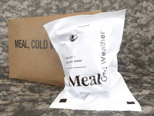 レア!米軍官寒冷地用 MRE コールドウェザーレーション RCW MCW 箱だし! 2021年12月検 MENU-3 Meal Cold Weather WORNICK社