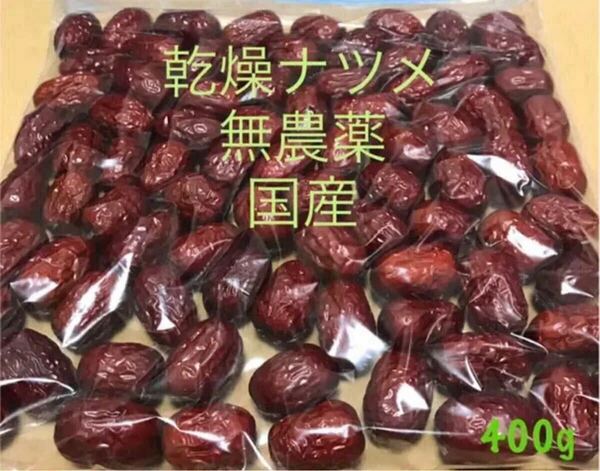 乾燥 ナツメ 無農薬400g