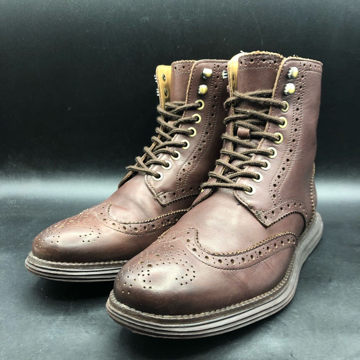 最終価格　コールハーン　ブーツ　ショート　美品 4.ゼログランド ハイカー ウォータープルーフ mens. 0.0 | COLE_HAAN