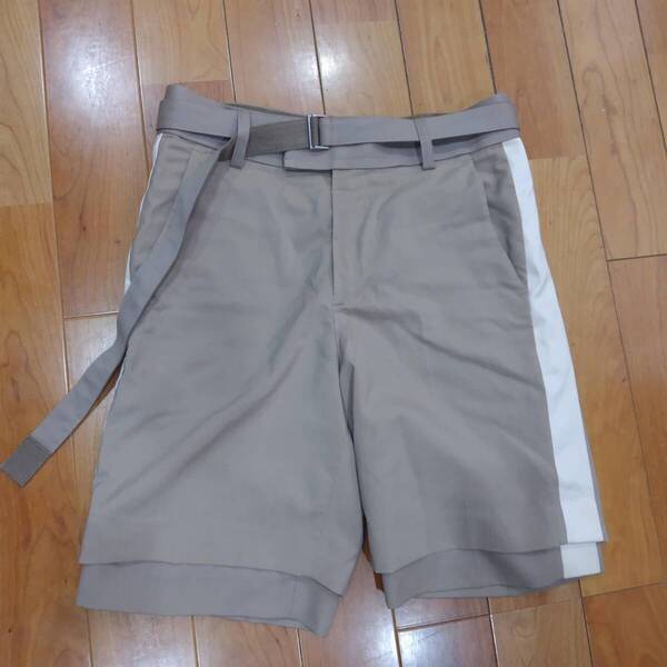 sacai ハーフパンツ(ベージュ)20ss/size2/20-02185M サカイ